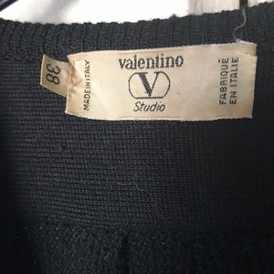VALENTINO black, Jacket , SweaTer VTG Wool Sz 8